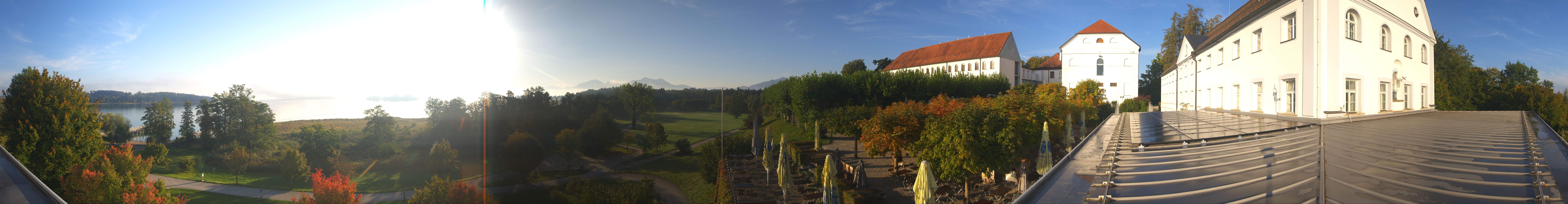 Archiv Foto Webcam Panoramablick von der Herreninsel im Chiemsee