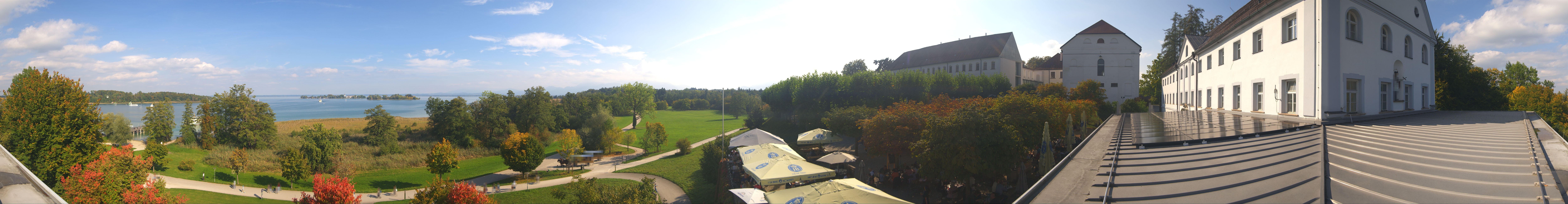 Archiv Foto Webcam Panoramablick von der Herreninsel im Chiemsee
