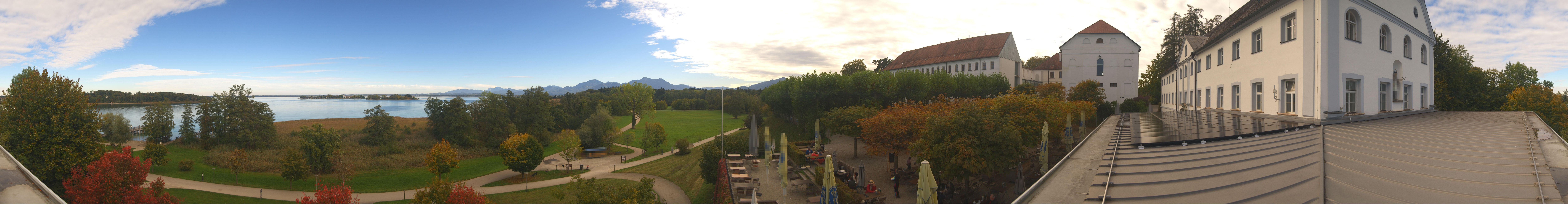 Archiv Foto Webcam Panoramablick von der Herreninsel im Chiemsee