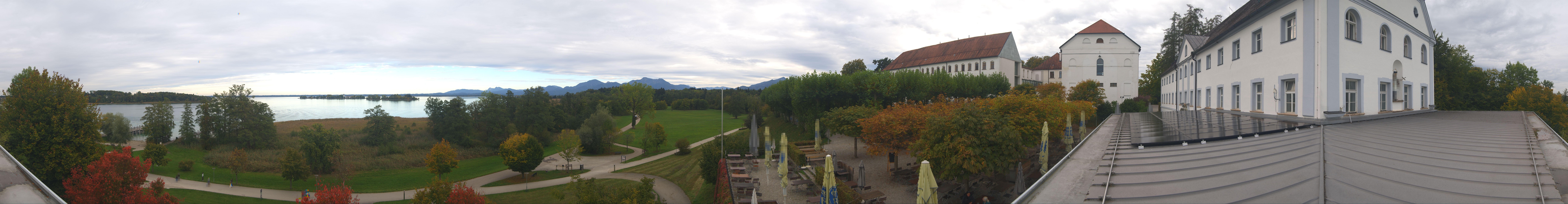 Archiv Foto Webcam Panoramablick von der Herreninsel im Chiemsee