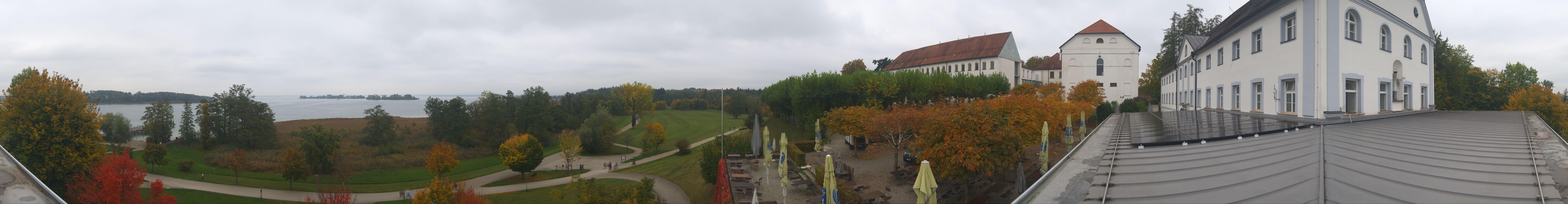 Archiv Foto Webcam Panoramablick von der Herreninsel im Chiemsee
