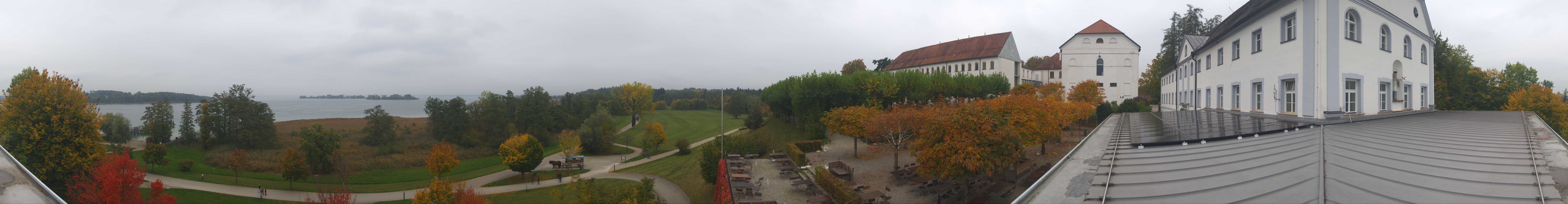 Archiv Foto Webcam Panoramablick von der Herreninsel im Chiemsee