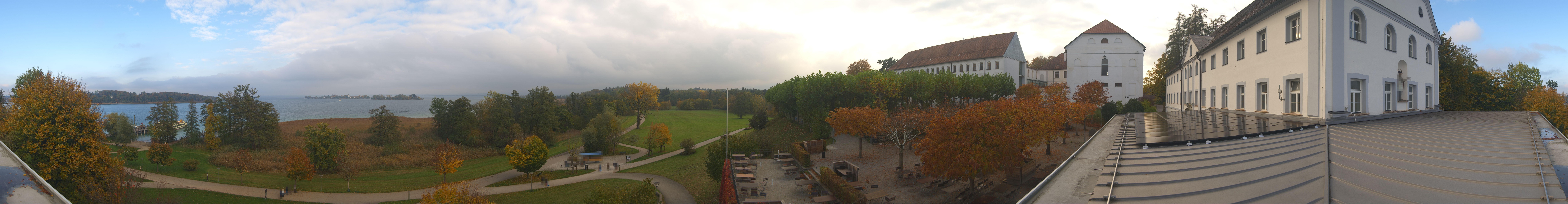 Archiv Foto Webcam Panoramablick von der Herreninsel im Chiemsee