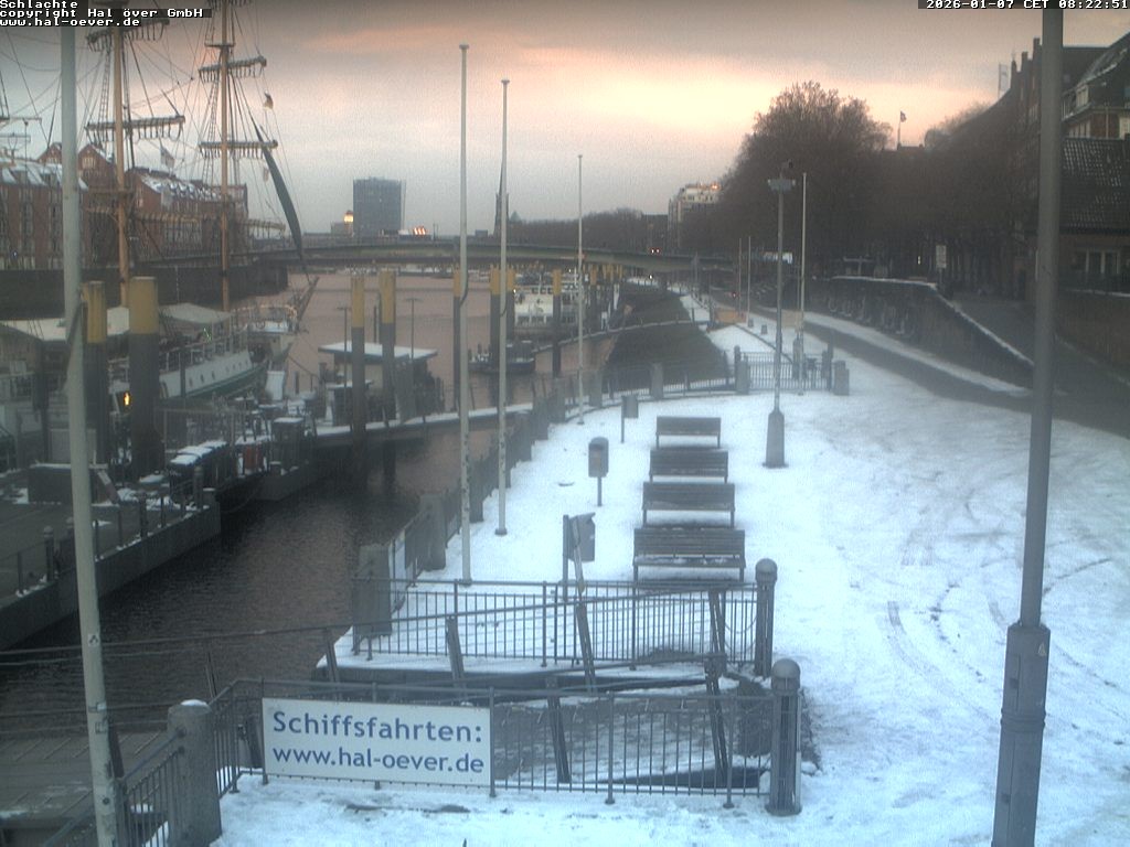 Archiv Foto Webcam Weserpromenade Schlachte Bremen