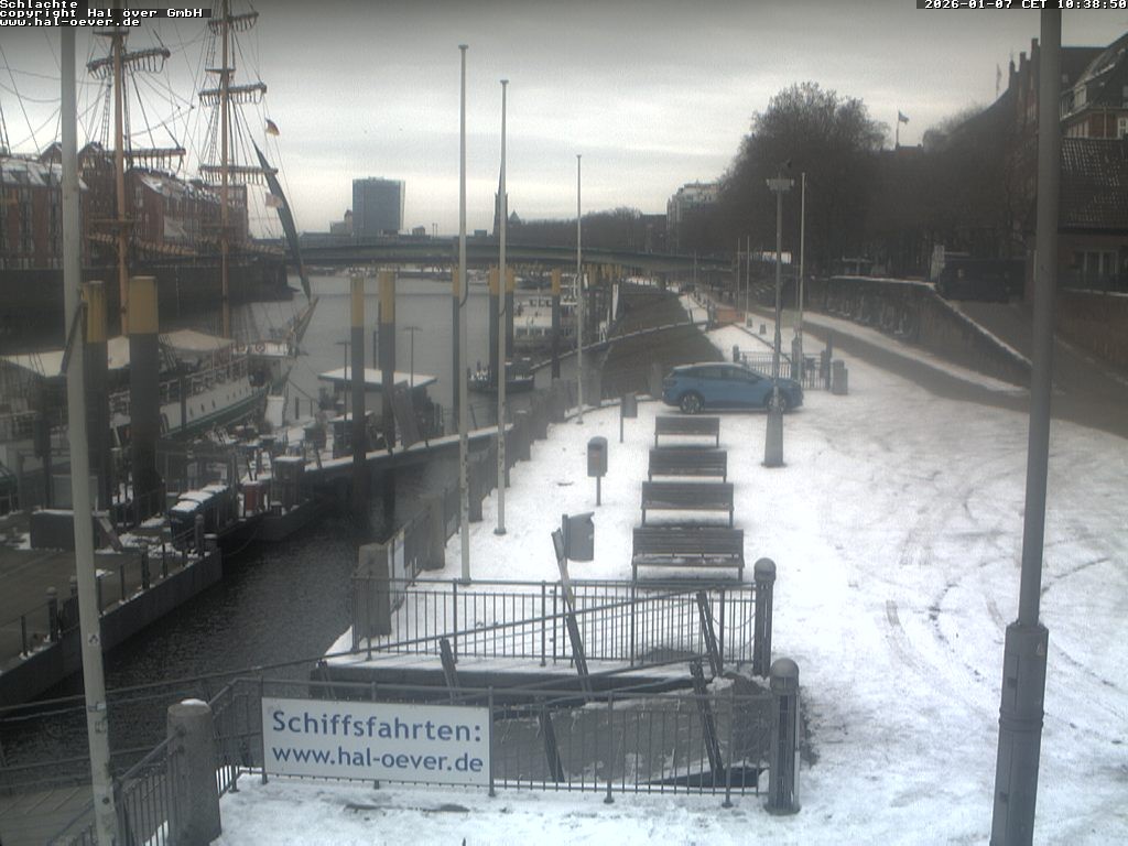 Archiv Foto Webcam Weserpromenade Schlachte Bremen