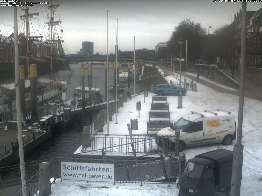 Archiv Foto Webcam Weserpromenade Schlachte Bremen