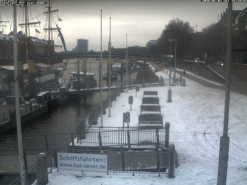 Archiv Foto Webcam Weserpromenade Schlachte Bremen