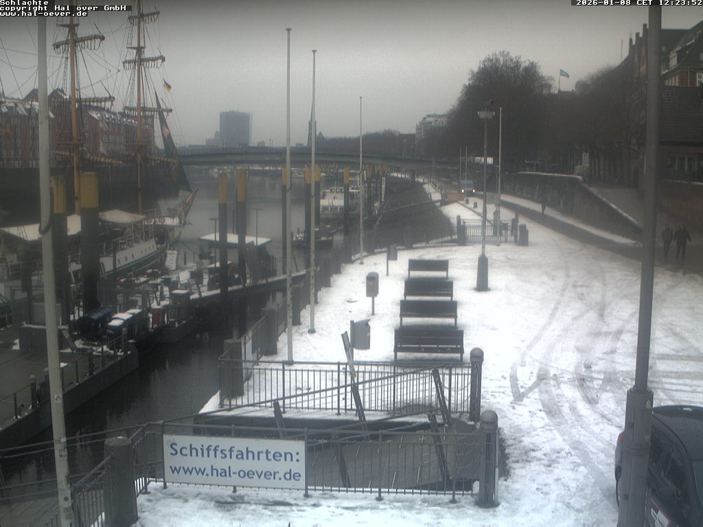 Archiv Foto Webcam Weserpromenade Schlachte Bremen