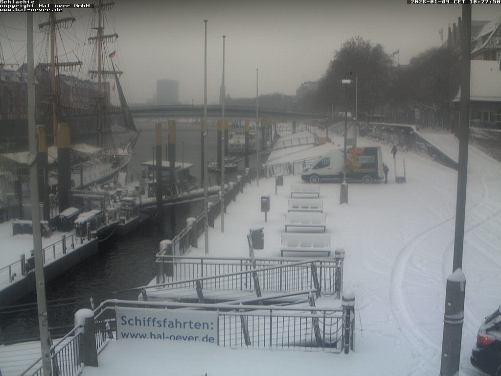 Archiv Foto Webcam Weserpromenade Schlachte Bremen