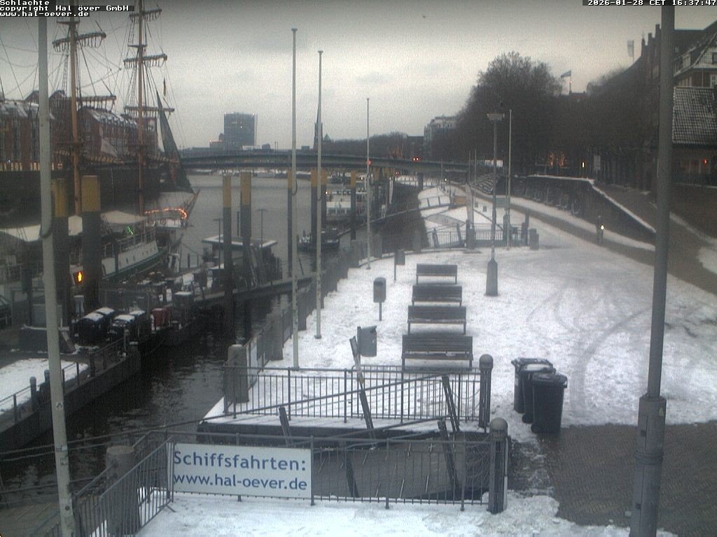 Archiv Foto Webcam Weserpromenade Schlachte Bremen