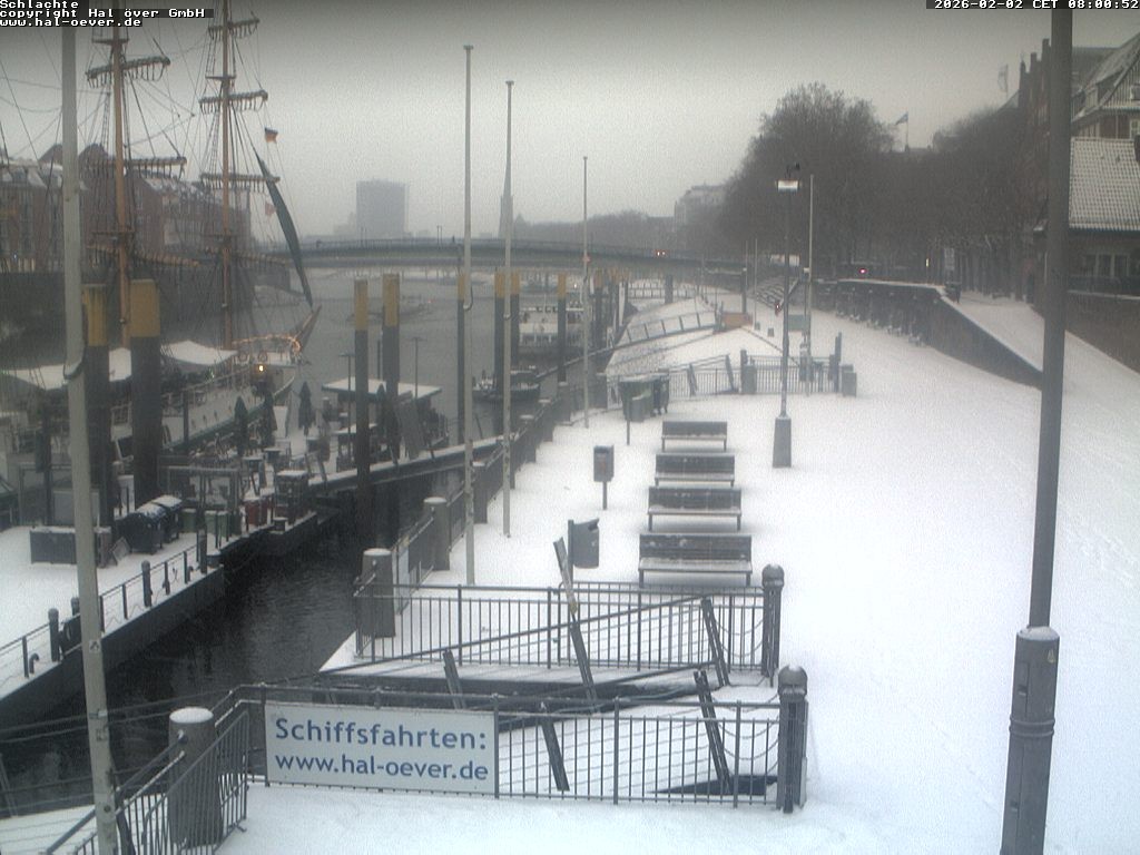 Archiv Foto Webcam Weserpromenade Schlachte Bremen