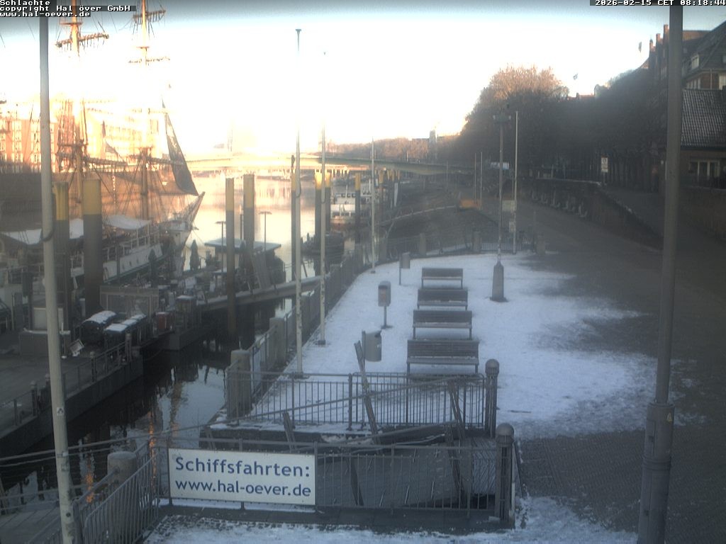 Archiv Foto Webcam Weserpromenade Schlachte Bremen