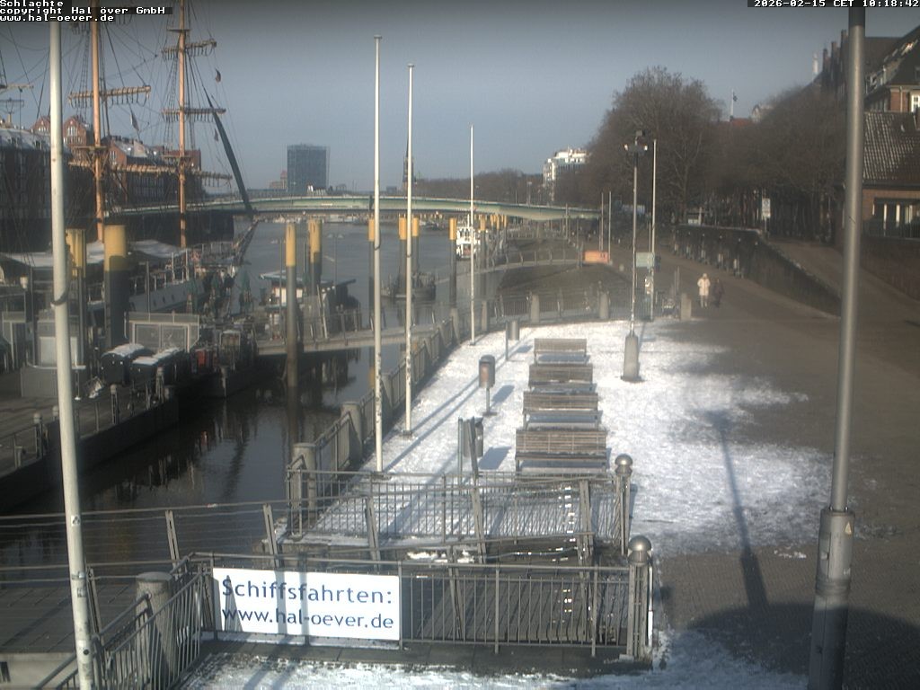 Archiv Foto Webcam Weserpromenade Schlachte Bremen