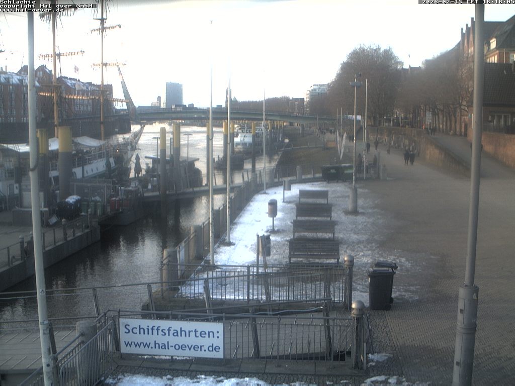Archiv Foto Webcam Weserpromenade Schlachte Bremen
