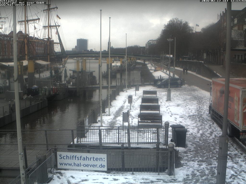 Archiv Foto Webcam Weserpromenade Schlachte Bremen
