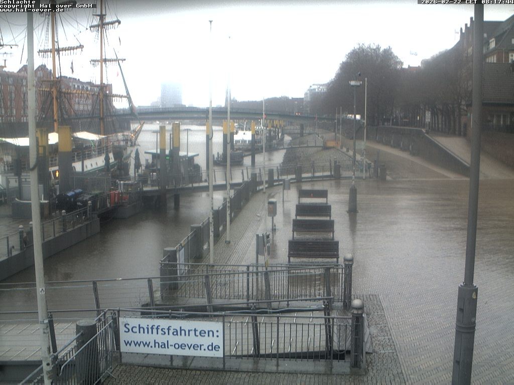 Archiv Foto Webcam Weserpromenade Schlachte Bremen