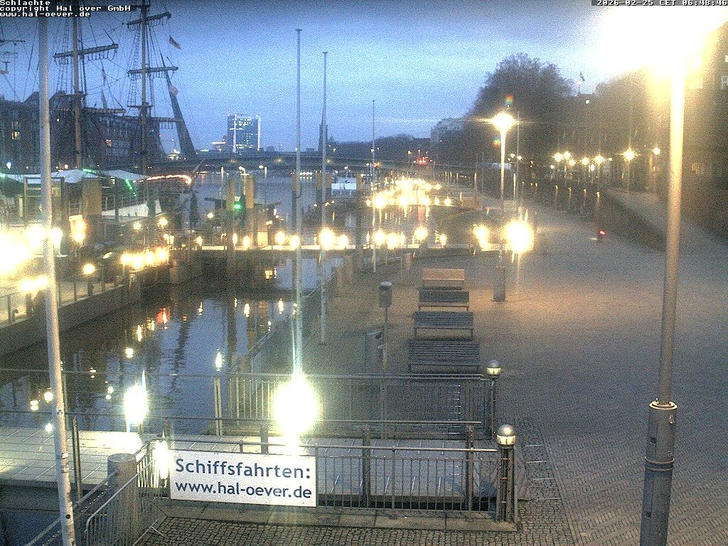 Archiv Foto Webcam Weserpromenade Schlachte Bremen