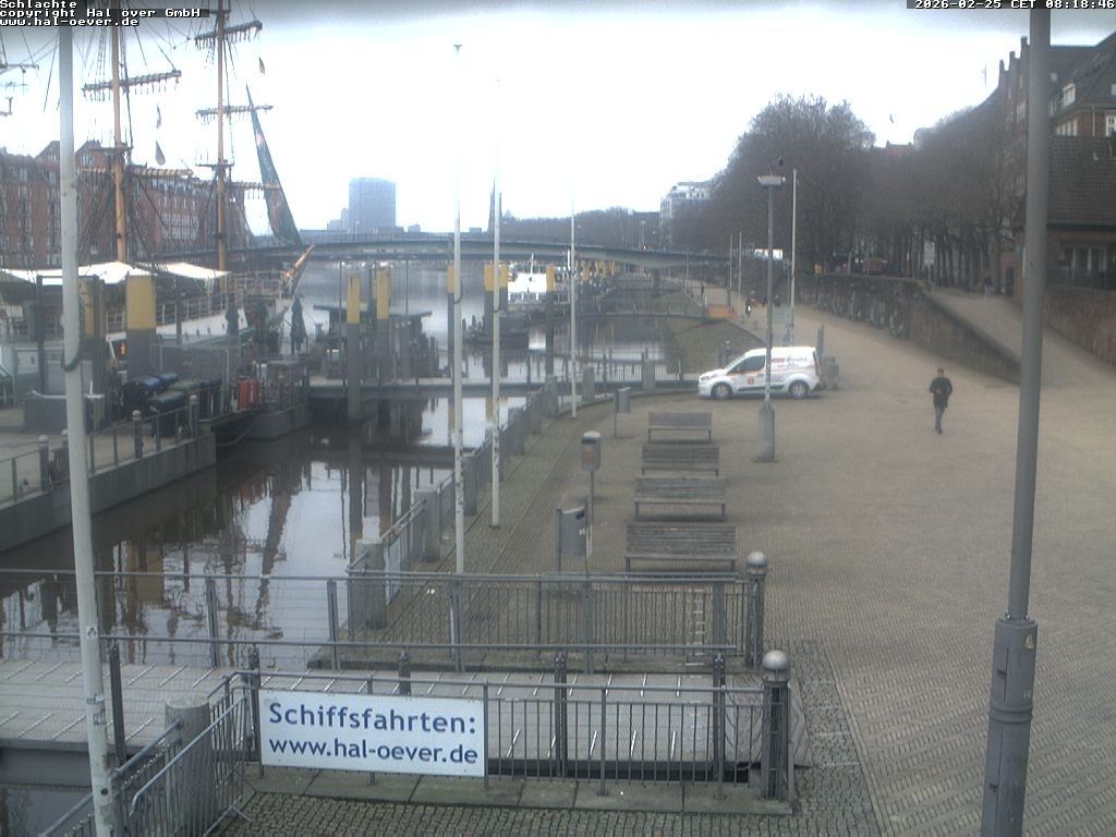 Archiv Foto Webcam Weserpromenade Schlachte Bremen