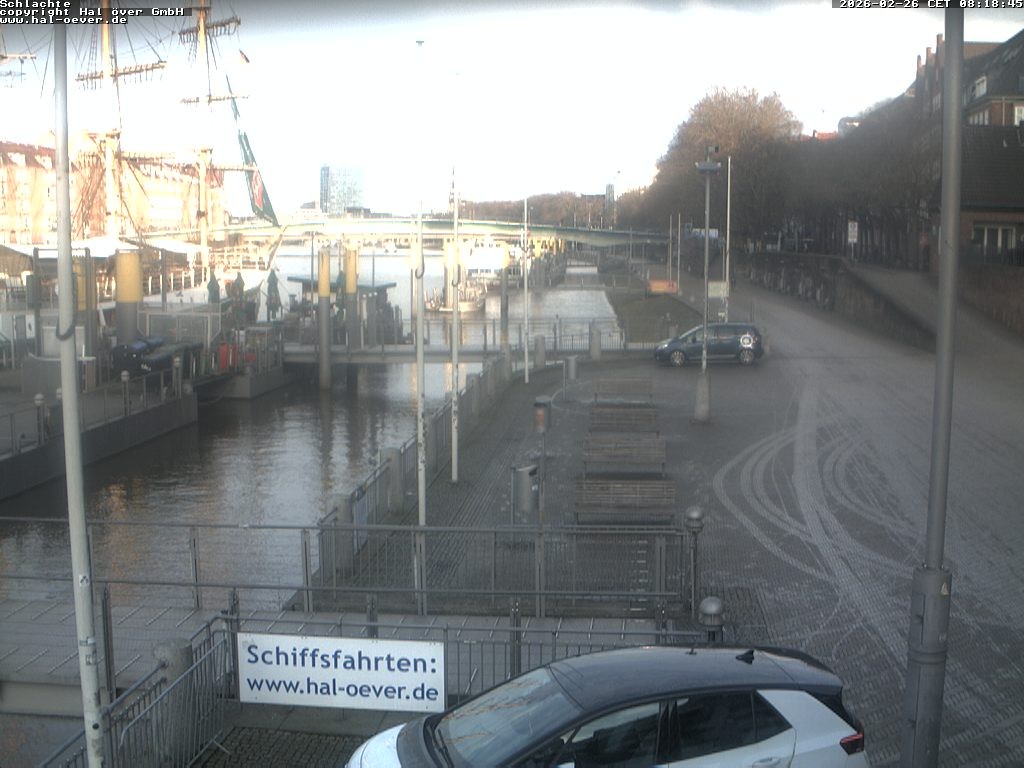 Archiv Foto Webcam Weserpromenade Schlachte Bremen