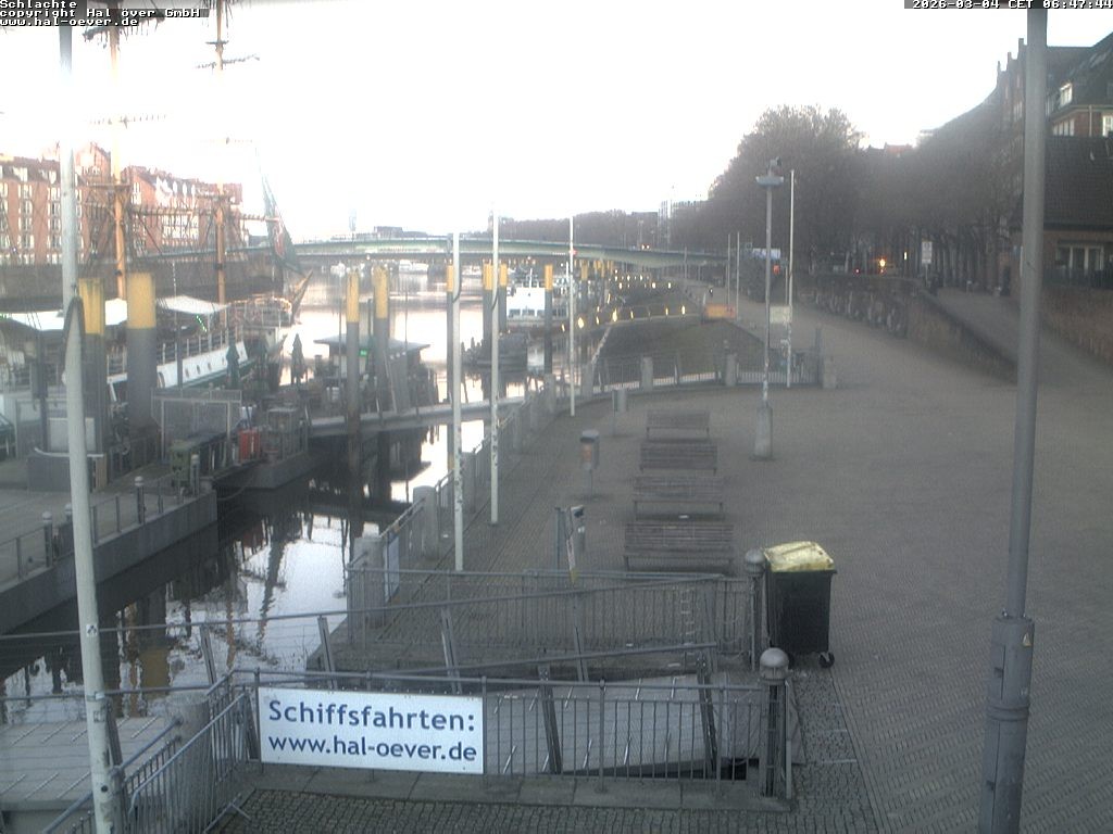 Archiv Foto Webcam Weserpromenade Schlachte Bremen