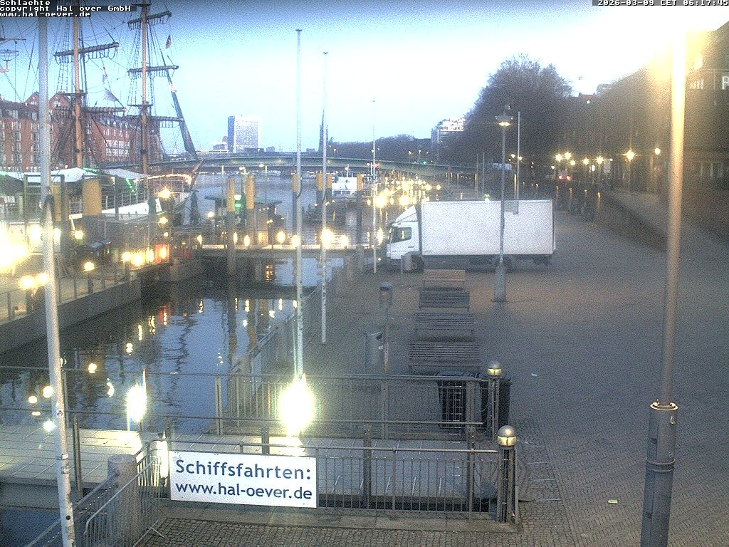 Archiv Foto Webcam Weserpromenade Schlachte Bremen