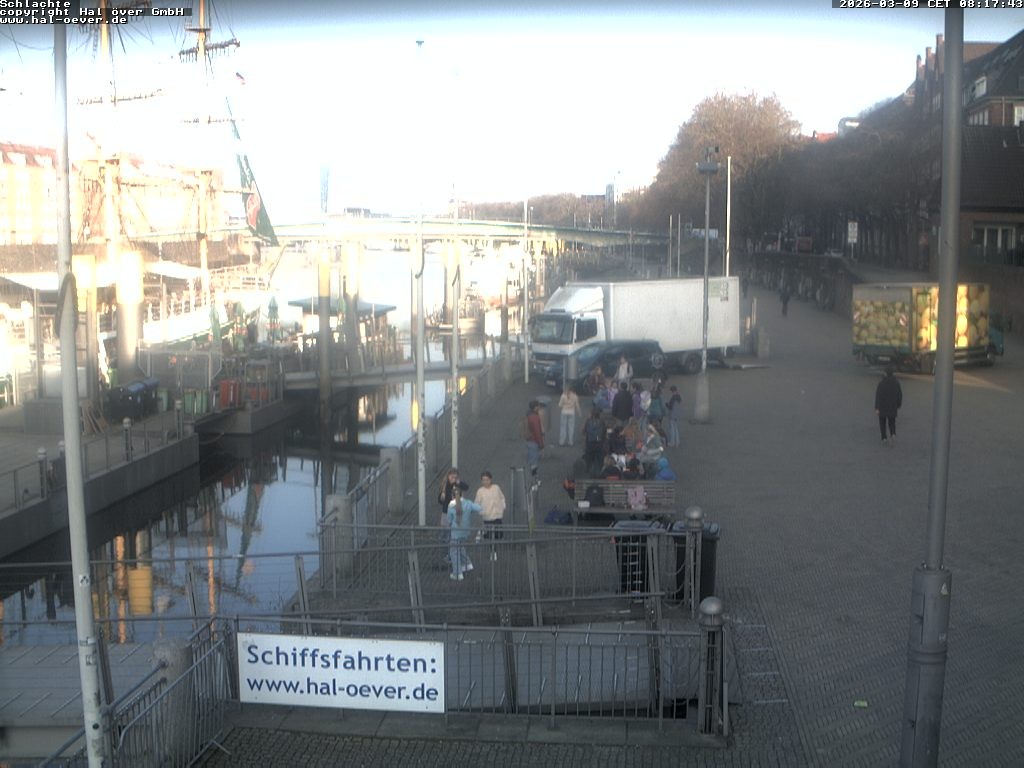 Archiv Foto Webcam Weserpromenade Schlachte Bremen