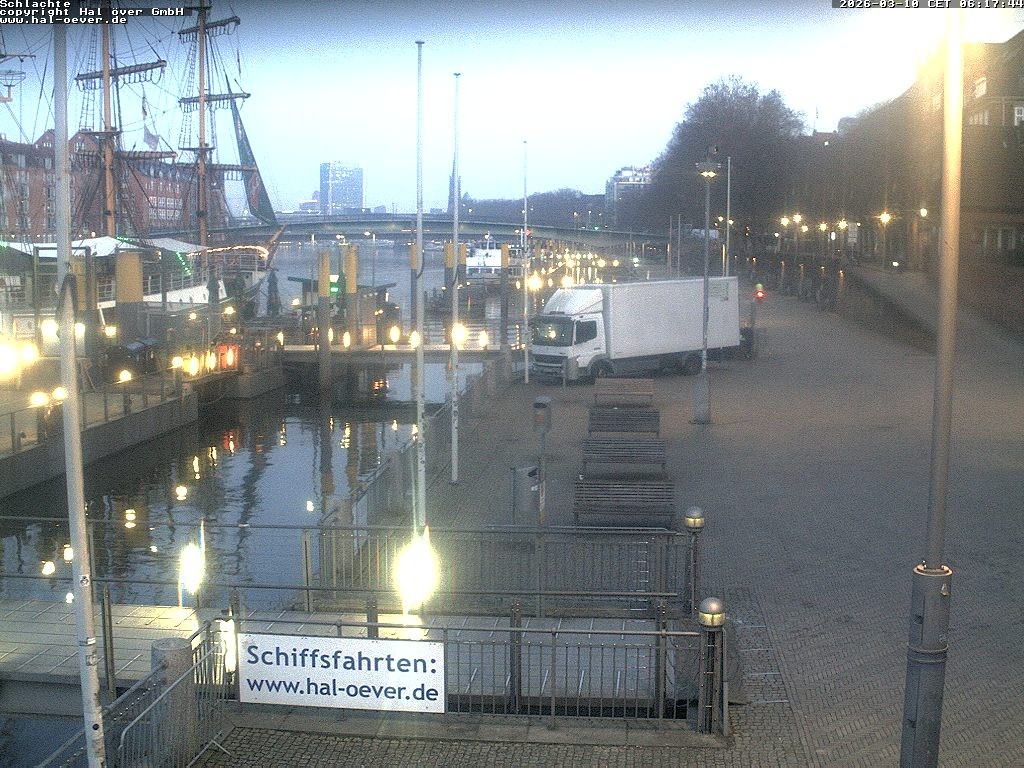 Archiv Foto Webcam Weserpromenade Schlachte Bremen