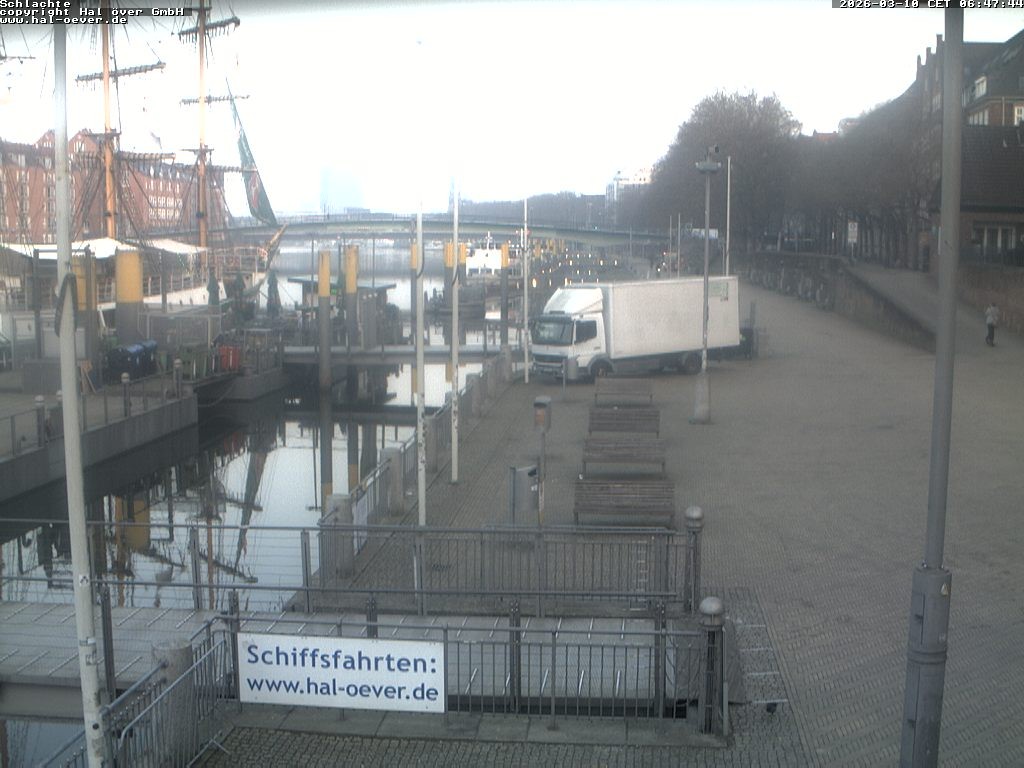Archiv Foto Webcam Weserpromenade Schlachte Bremen
