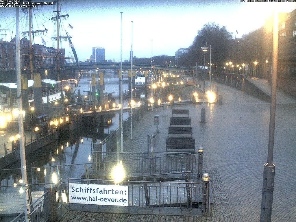 Archiv Foto Webcam Weserpromenade Schlachte Bremen