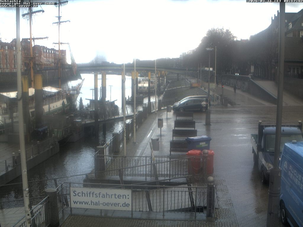 Archived image Webcam River Walk Schlachte Bremen