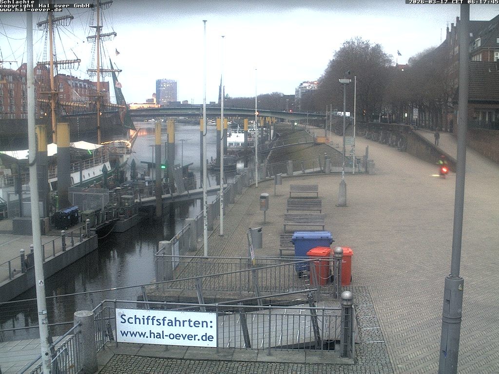 Archiv Foto Webcam Weserpromenade Schlachte Bremen