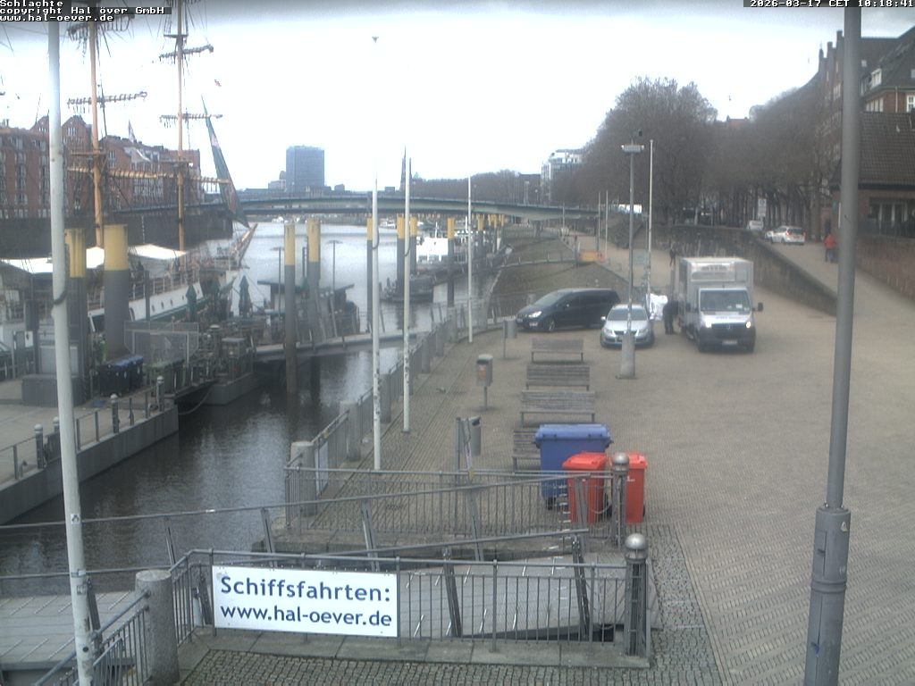 Archiv Foto Webcam Weserpromenade Schlachte Bremen