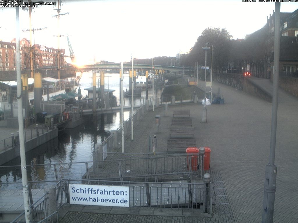 Archiv Foto Webcam Weserpromenade Schlachte Bremen