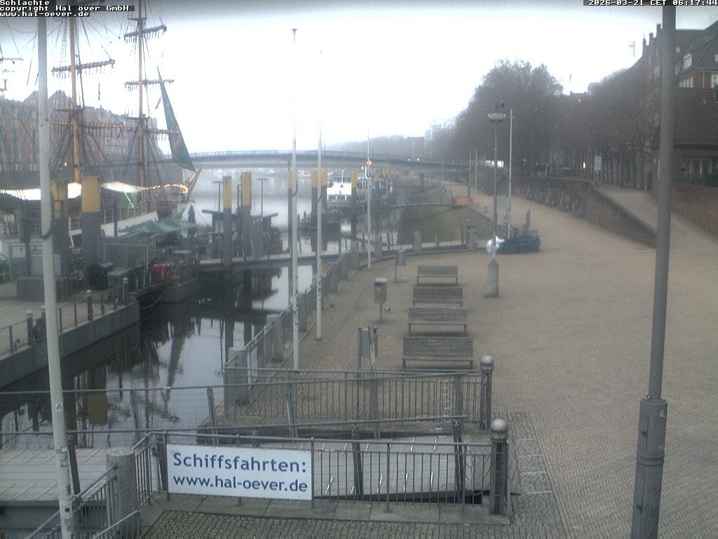 Archiv Foto Webcam Weserpromenade Schlachte Bremen