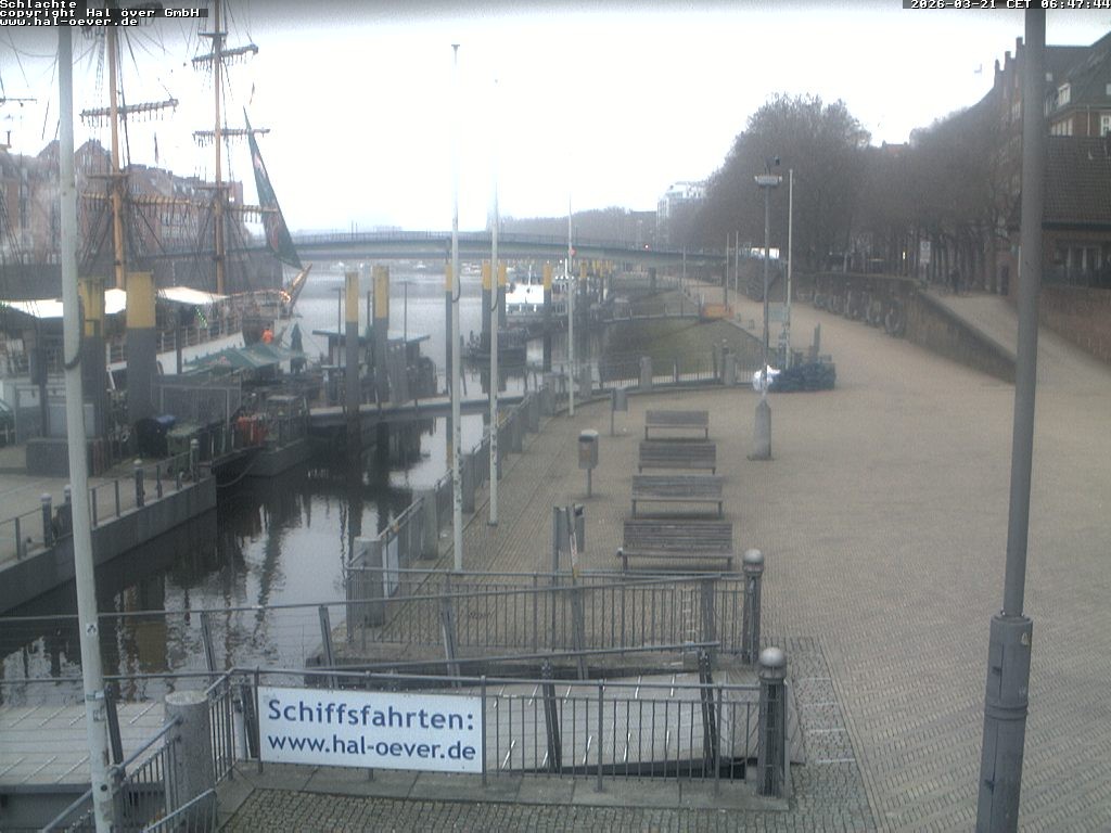 Archiv Foto Webcam Weserpromenade Schlachte Bremen
