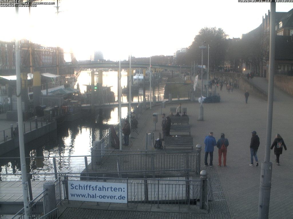 Archiv Foto Webcam Weserpromenade Schlachte Bremen