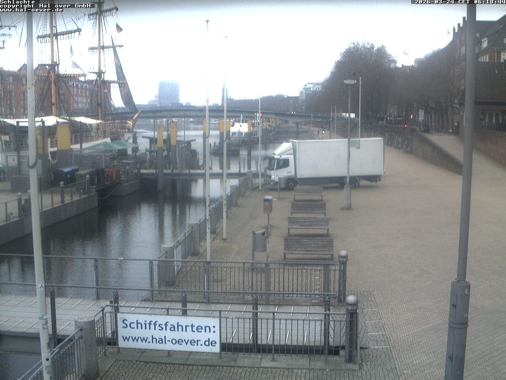 Archiv Foto Webcam Weserpromenade Schlachte Bremen