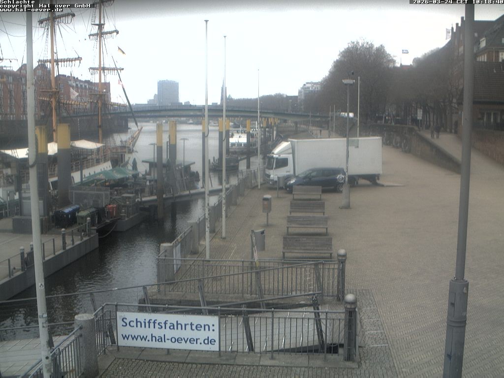Archiv Foto Webcam Weserpromenade Schlachte Bremen