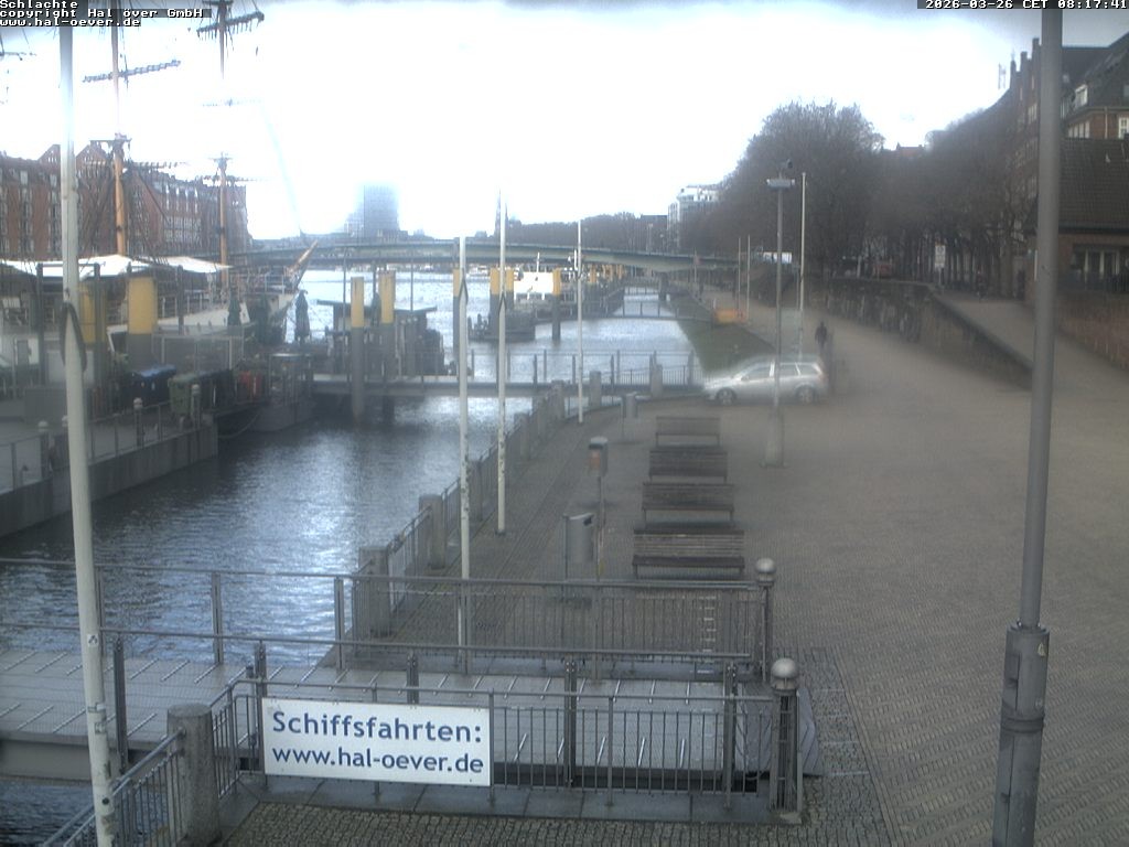 Archiv Foto Webcam Weserpromenade Schlachte Bremen