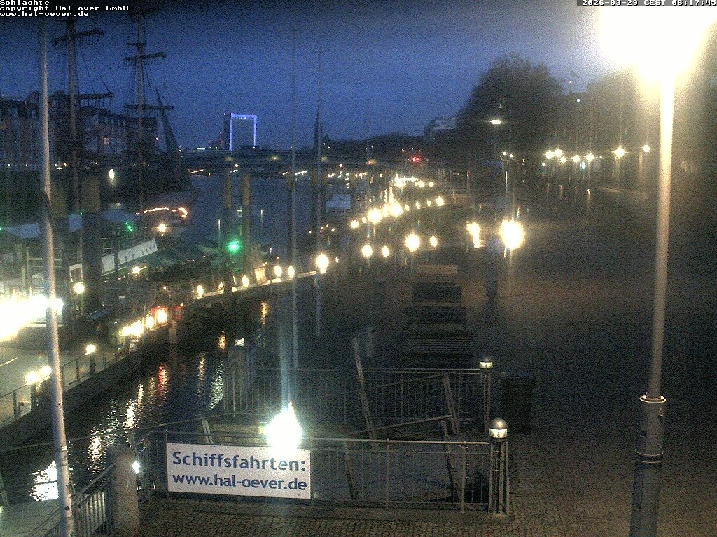 Archiv Foto Webcam Weserpromenade Schlachte Bremen