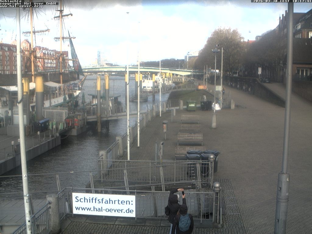 Archiv Foto Webcam Weserpromenade Schlachte Bremen