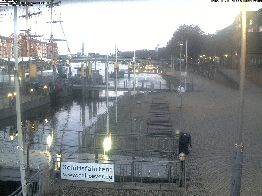 Archiv Foto Webcam Weserpromenade Schlachte Bremen