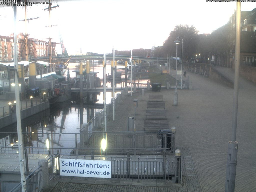 Archiv Foto Webcam Weserpromenade Schlachte Bremen