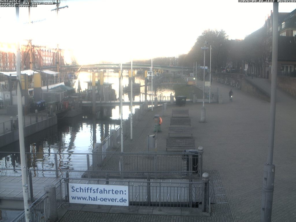 Archiv Foto Webcam Weserpromenade Schlachte Bremen