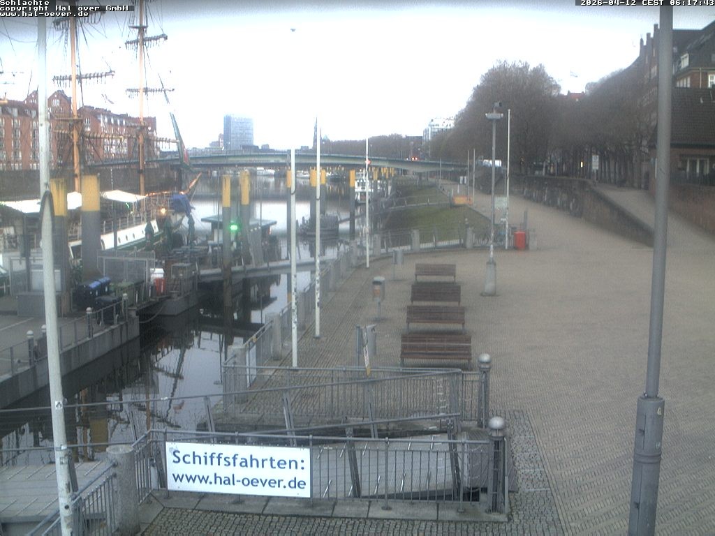 Archiv Foto Webcam Weserpromenade Schlachte Bremen