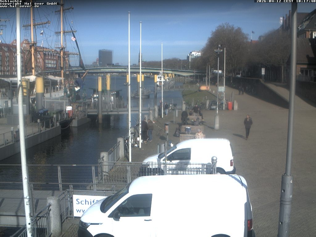 Archiv Foto Webcam Weserpromenade Schlachte Bremen