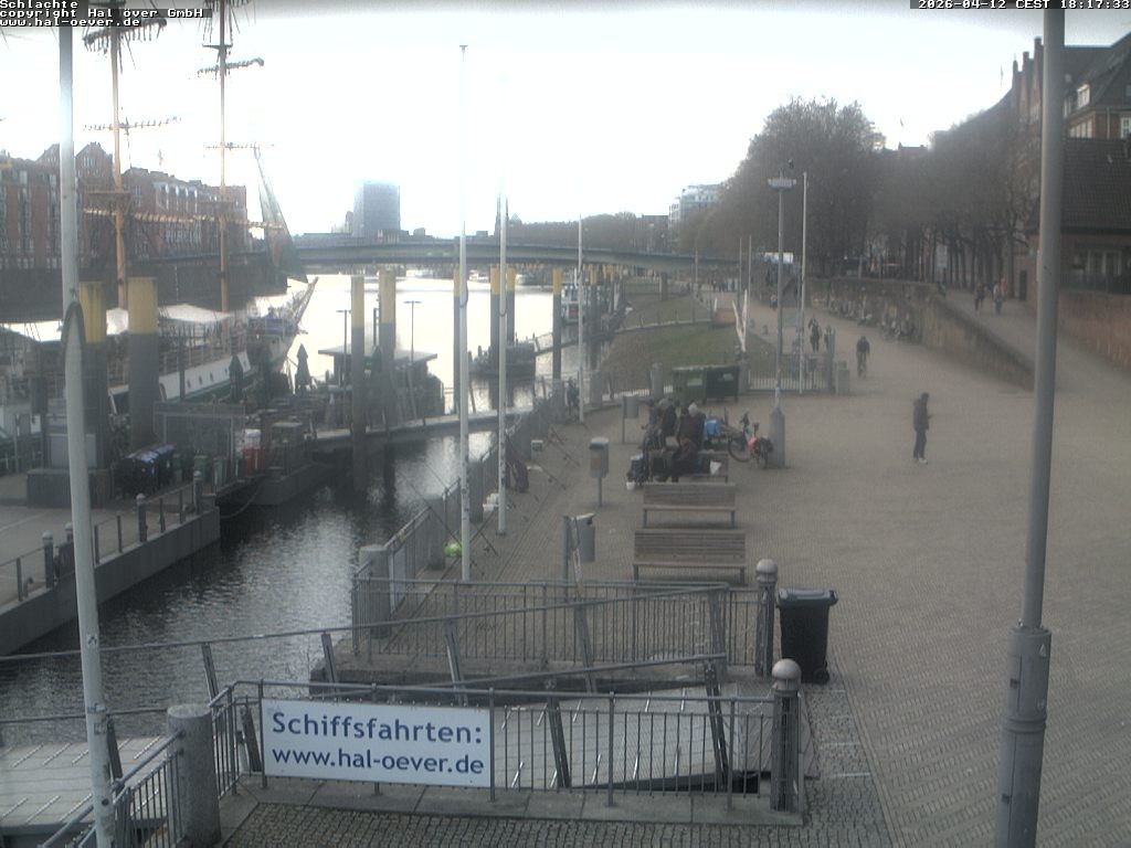 Archiv Foto Webcam Weserpromenade Schlachte Bremen