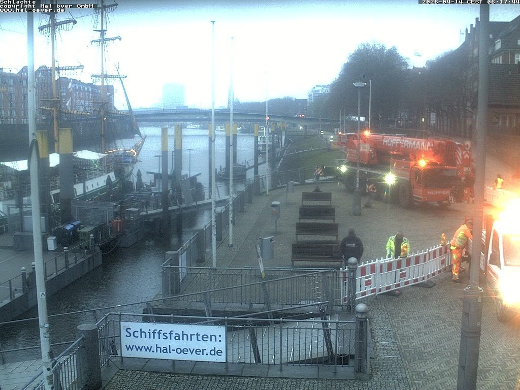 Archiv Foto Webcam Weserpromenade Schlachte Bremen