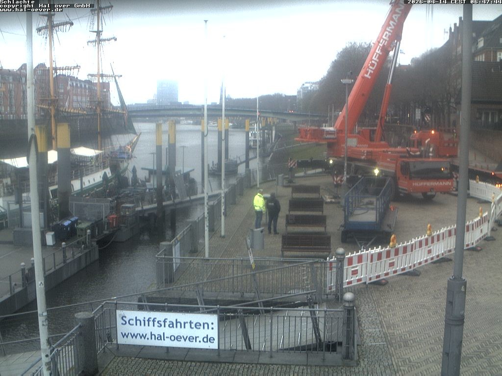 Archiv Foto Webcam Weserpromenade Schlachte Bremen