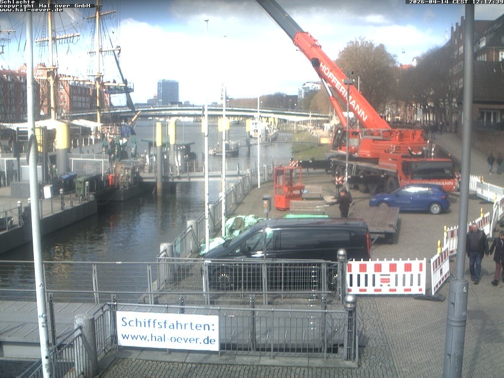 Archiv Foto Webcam Weserpromenade Schlachte Bremen